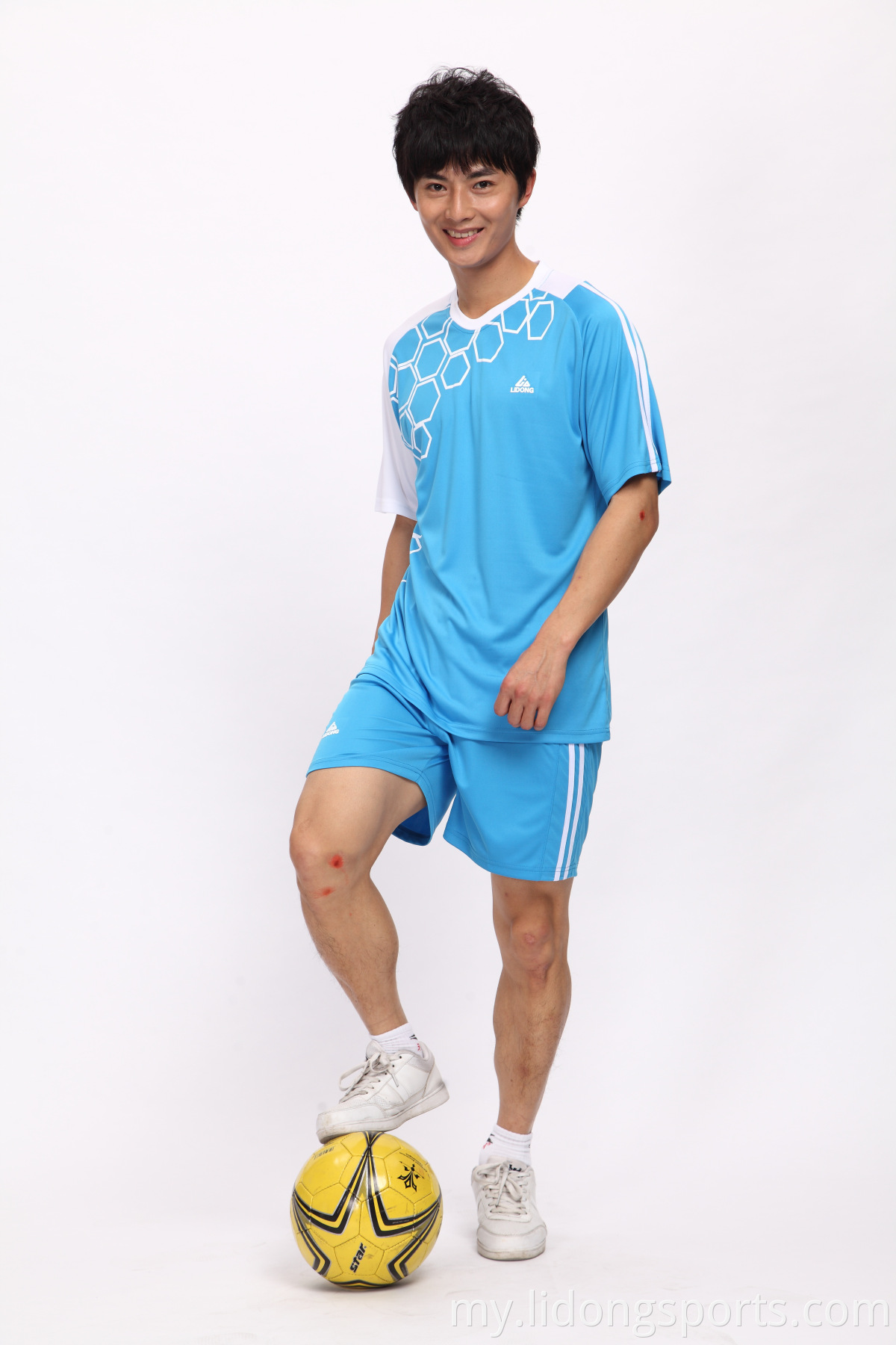 2021 China Maker Soccer Soccer Kid Uniform Sets France ဘောလုံးအသင်းရှပ်အင်္ကျီ